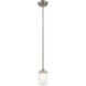 Manhattan 1 Light 5 inch Brushed Nickel Mini Pendant Ceiling Light