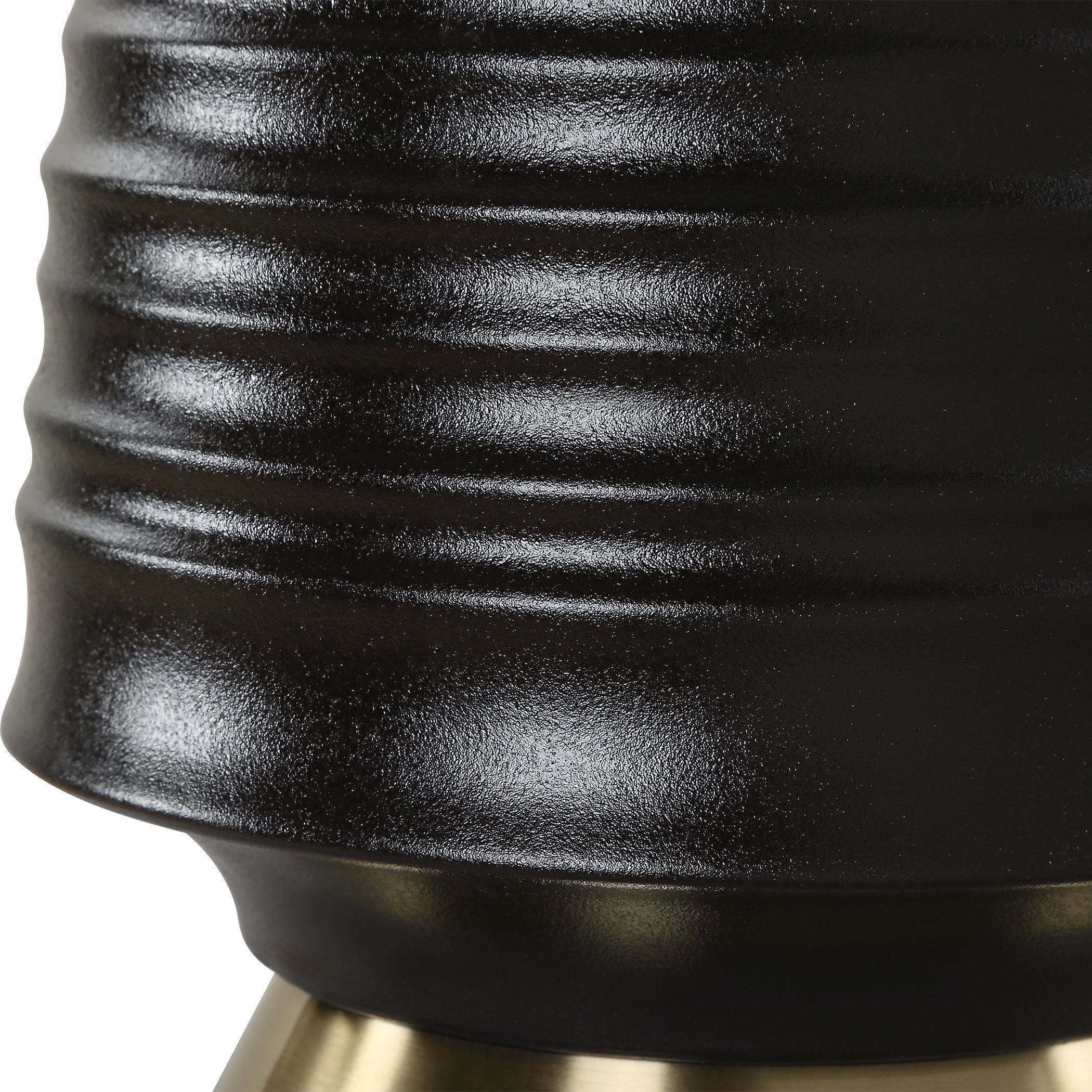 Foster 26 inch 150.00 watt Textured Black Glaze and Antique Brass Table Lamp Portable Light