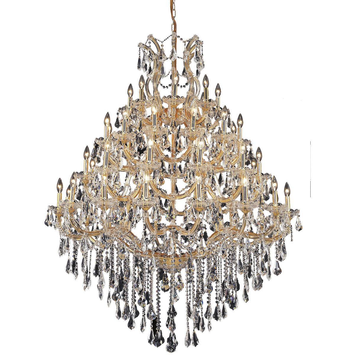 Maria Theresa 49 Light 46 inch Gold Foyer Ceiling Light in Clear, Royal Cut