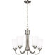 Seville 5 Light 21 inch Brushed Nickel Chandelier Ceiling Light