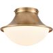 Matterhorn 1 Light 11 inch Natural Flush Mount Ceiling Light