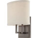 Gemini 1 Light 8 inch Hazel Bronze Vanity Light Wall Light