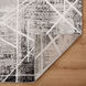 Sesia 130 X 94 inch Black/White Rug in 8 x 11
