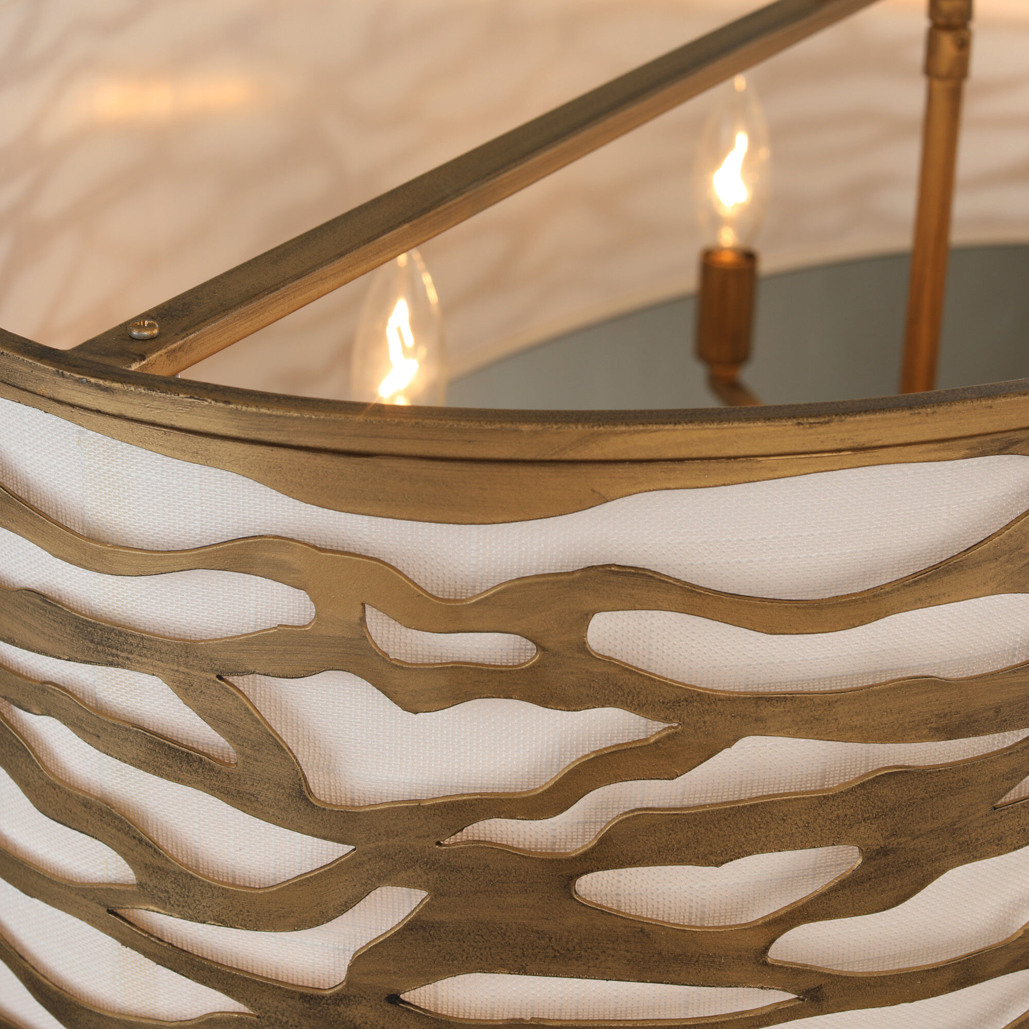 Kato 6 Light 36 inch REF Pendant Ceiling Light in Havana Gold