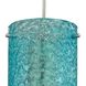 Ice Fragments 1 Light 5 inch Satin Nickel Mini Pendant Ceiling Light