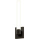 Scepter LED 4.5 inch Black Brass Sconce Wall Light