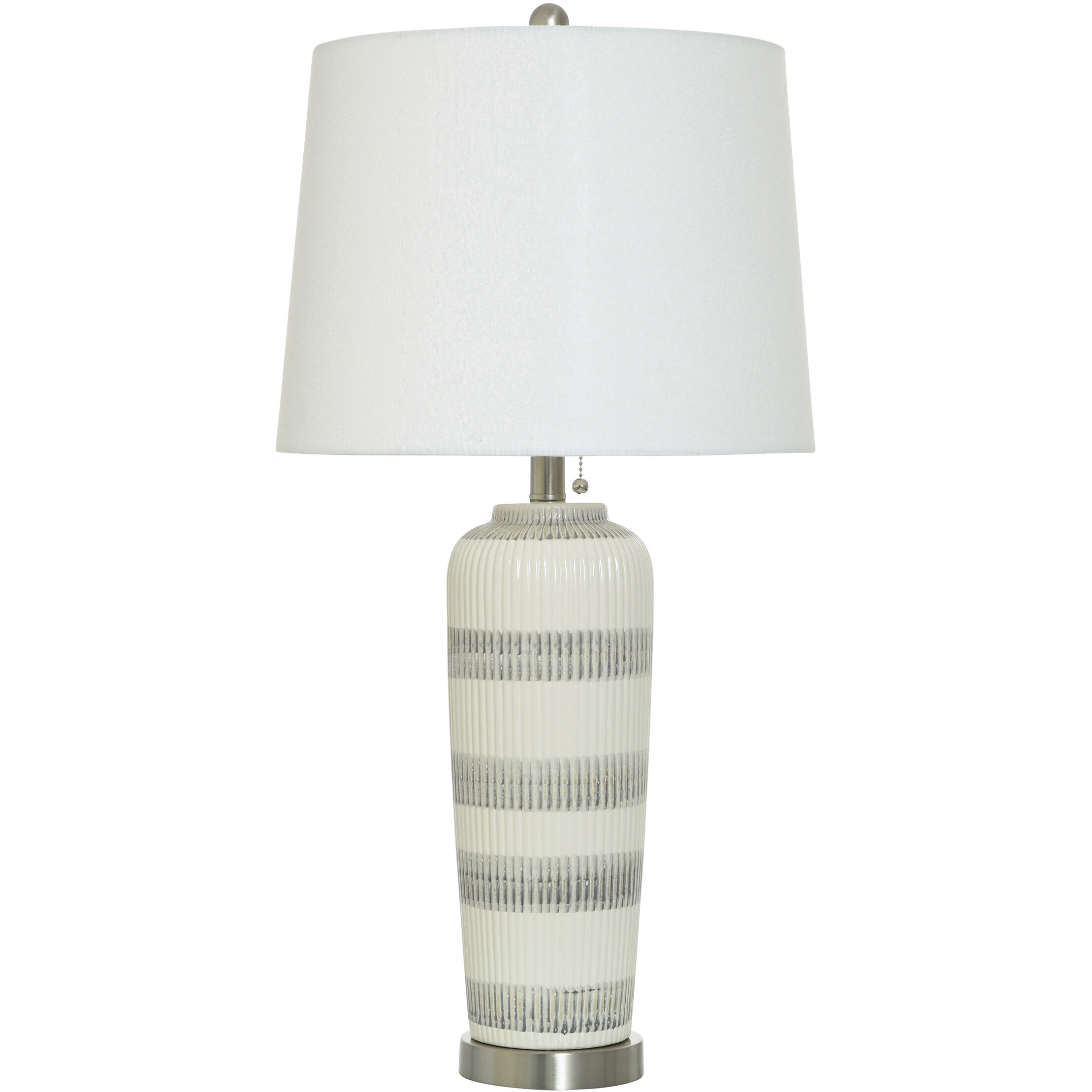 Caleb 29.5 inch 100.00 watt Gray Ivory Table Lamp Portable Light
