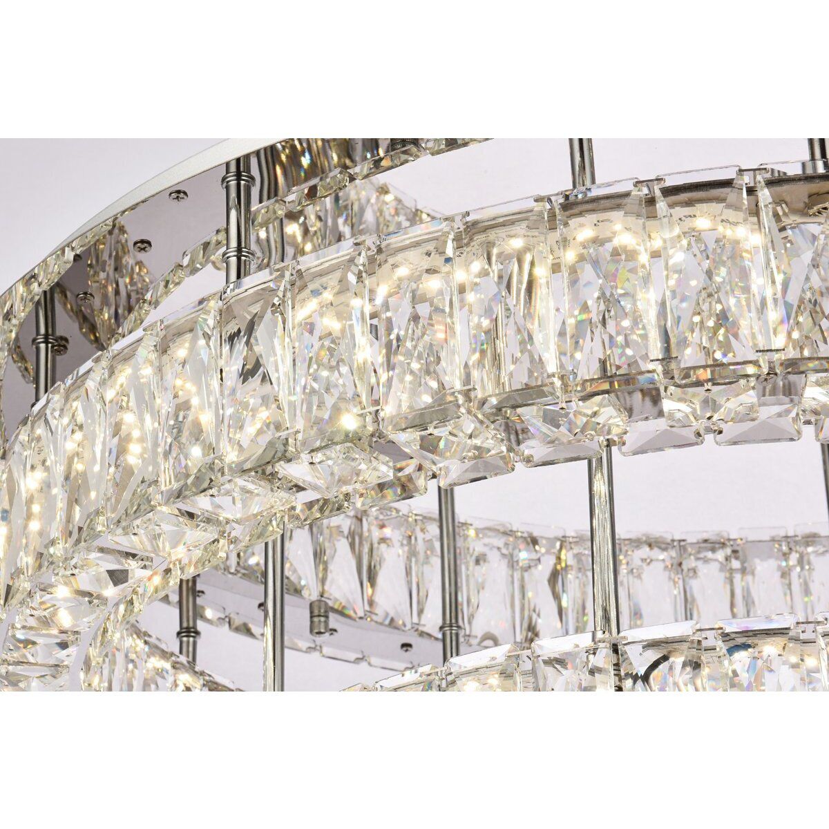 Monroe 2 Light 30 inch Chrome Flush Mount Ceiling Light