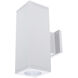 Cube Arch LED 5.5 inch White Sconce Wall Light in Spot, 90, 3000K, Straight Up/Down
