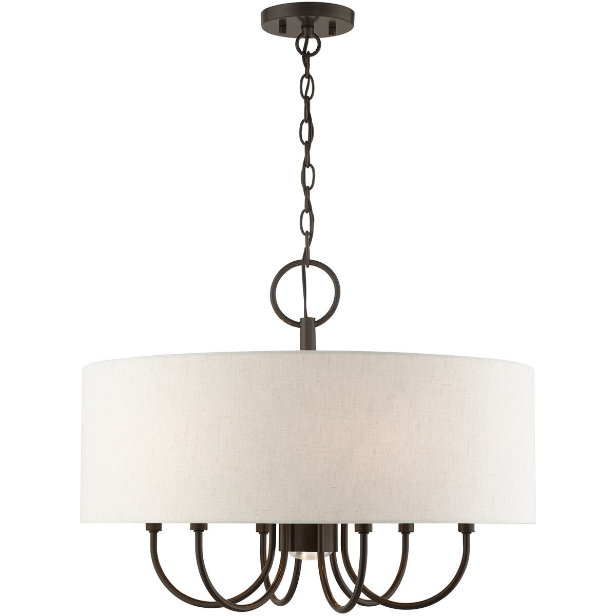 Blossom 7 Light 24 inch English Bronze Pendant Chandelier Ceiling Light