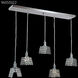 Butterfly 5 Light 6 inch Silver Chandelier Ceiling Light