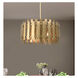 Greenwich 6 Light 24 inch Natural Brass Pendant Chandelier Ceiling Light