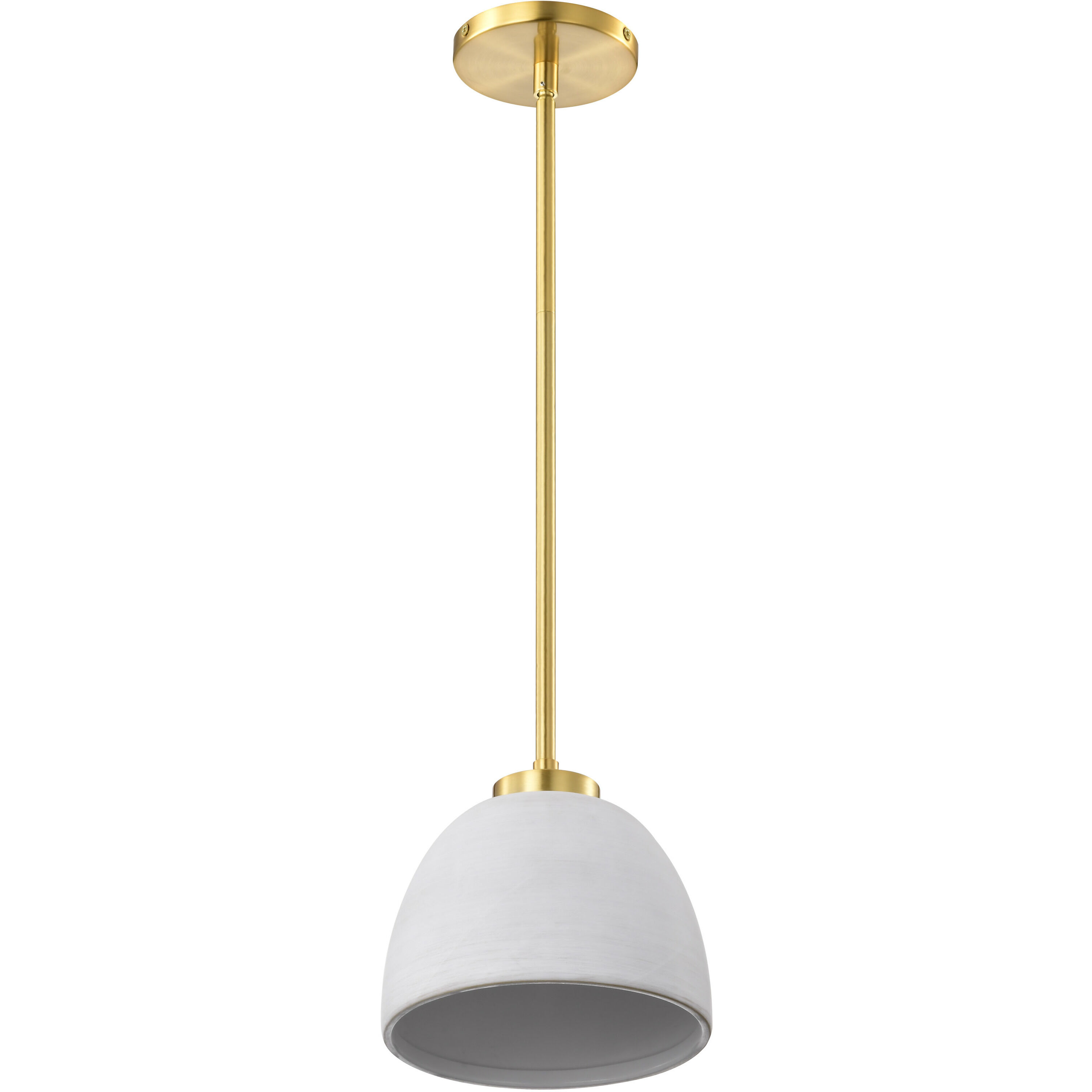 Collins 7.5 inch Brushed Brass Pendant Ceiling Light