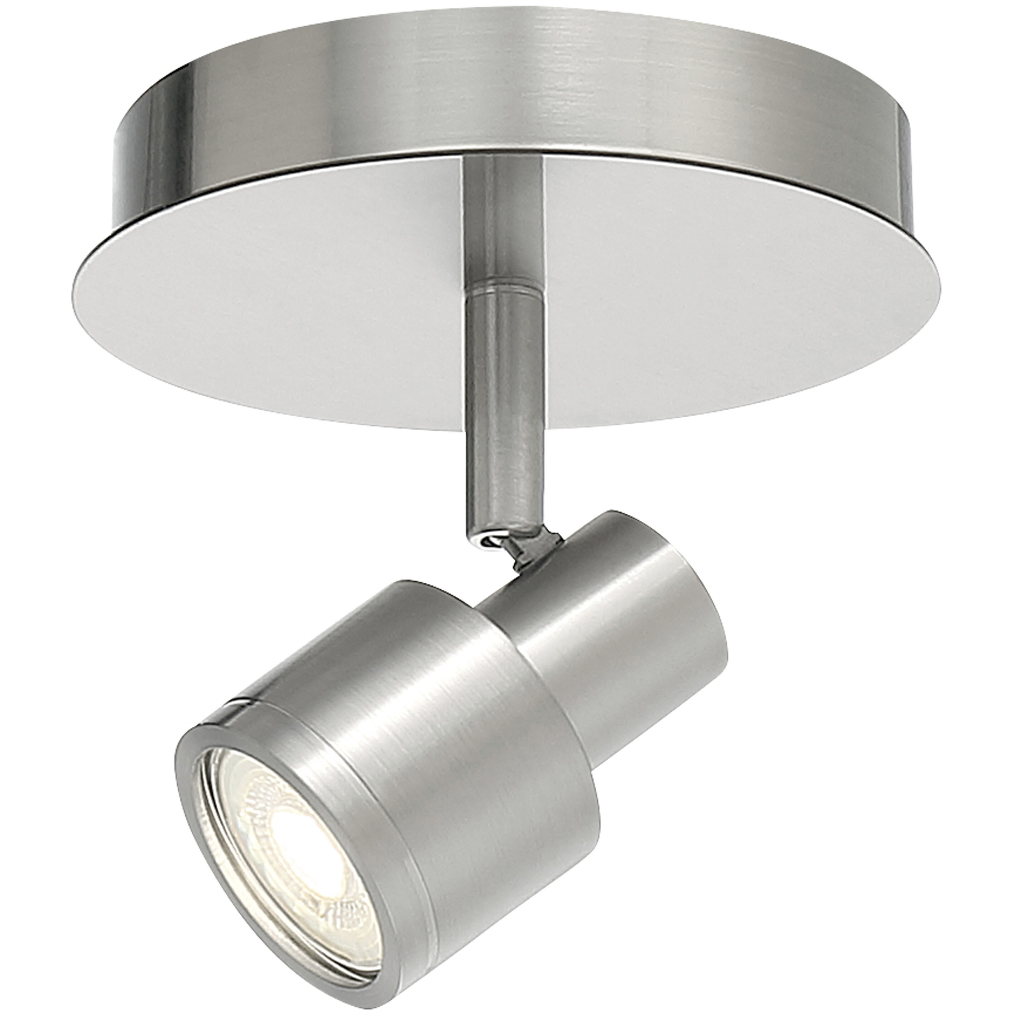 Lincoln LED 6 inch Brushed Steel Flush Mount Ceiling Light