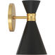 Conic 1 Light 5.5 inch Honey Gold Wall Sconce Wall Light