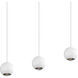 Hemisphere LED 10.75 inch Textured White Pendant Ceiling Light