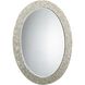 Oval 43.5 X 31.5 inch Cream Mirror, Large