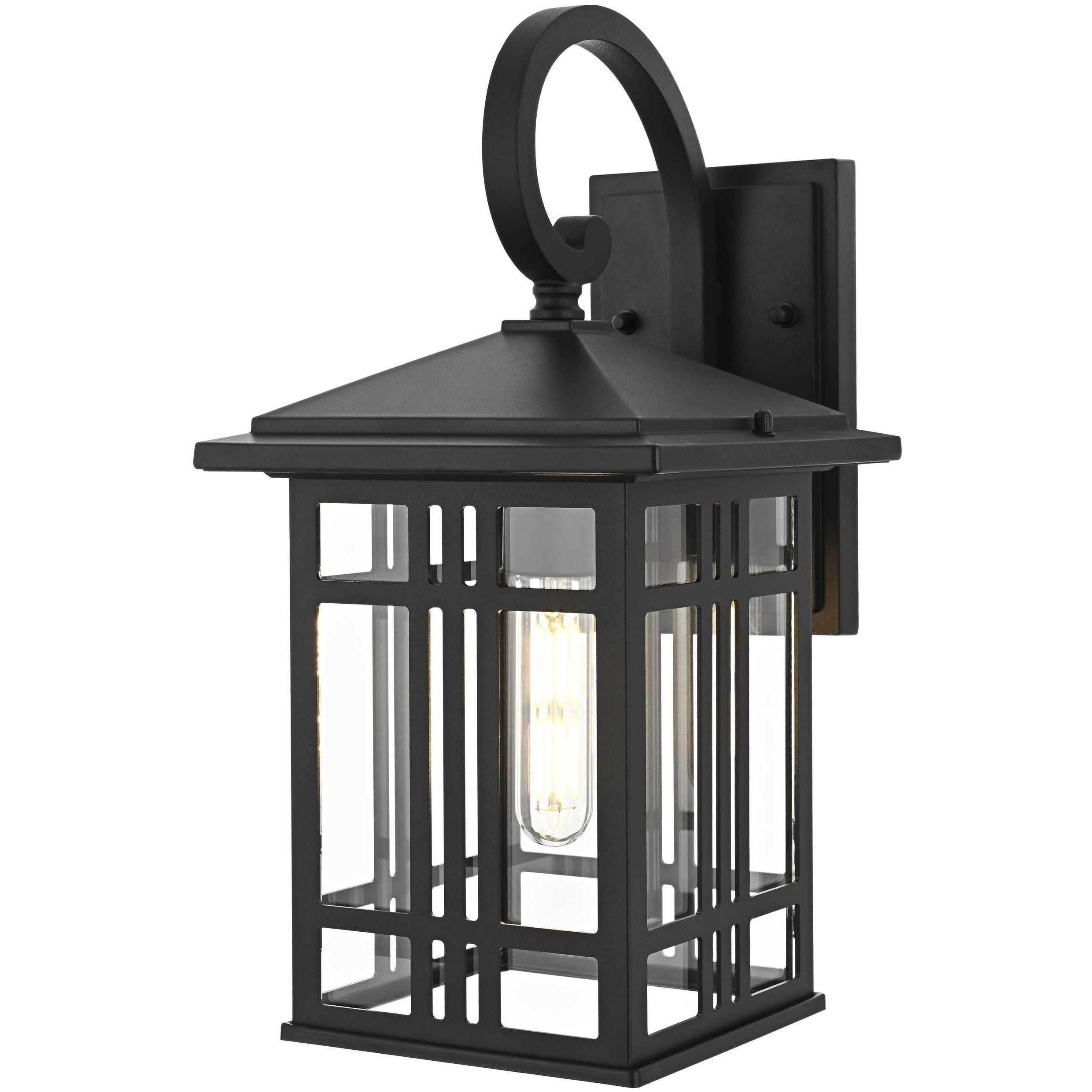 Harley 1 Light 15 inch Black Outdoor Wall Sconce