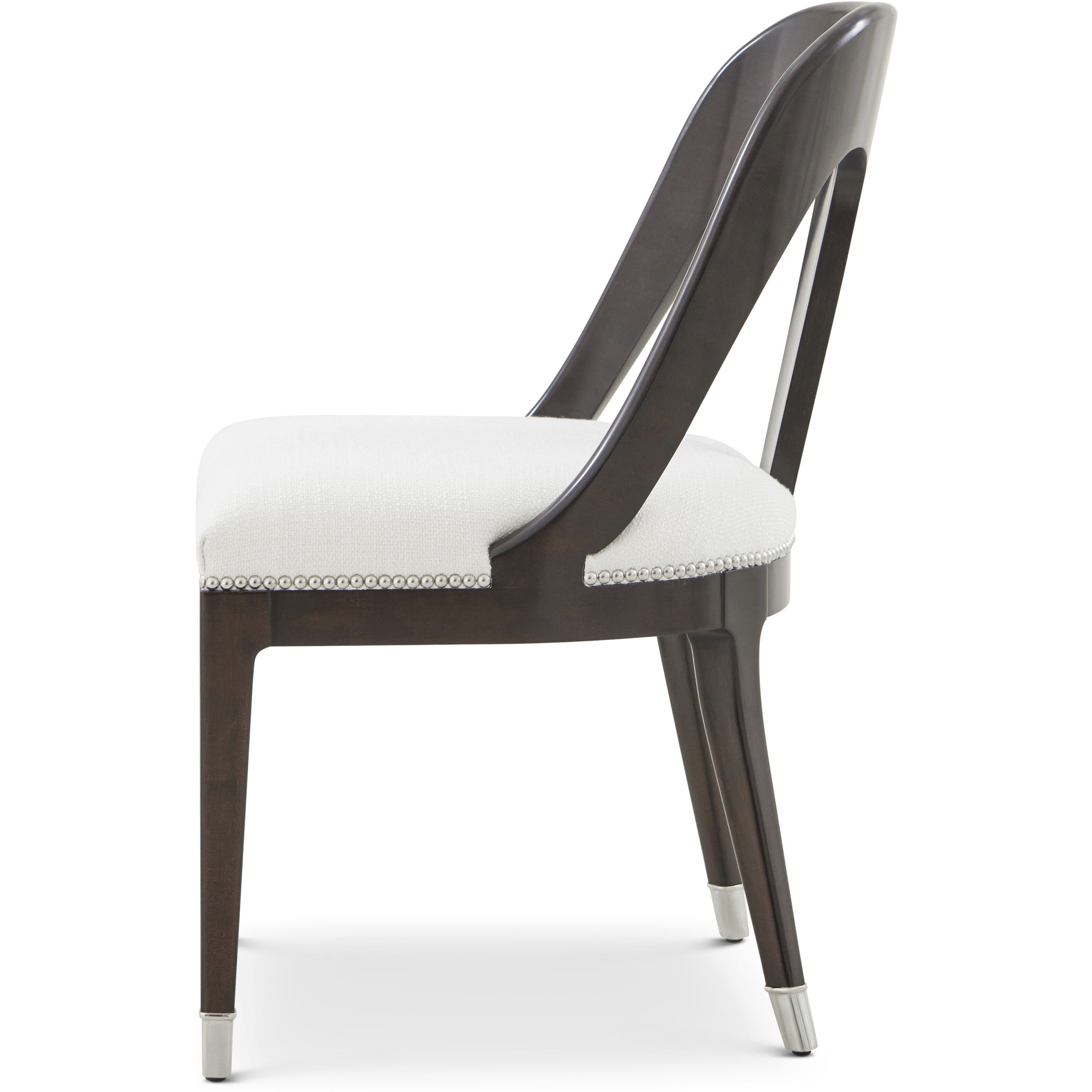 Spencer London Fulham Dining Side Chair, Wooden, Upholstered