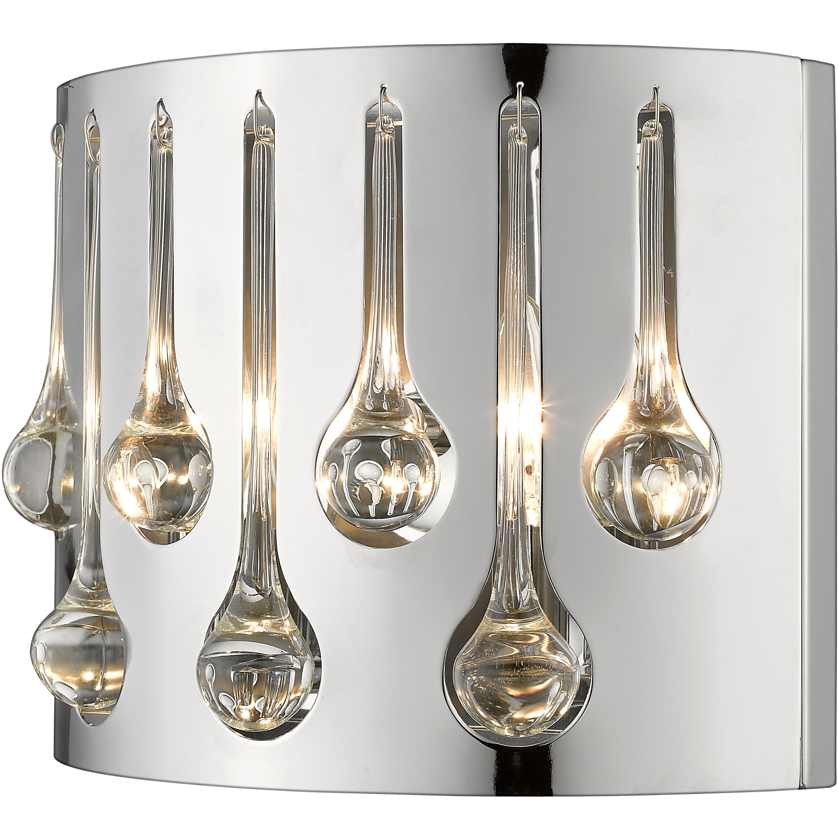 Oberon 2 Light 12 inch Chrome Wall Sconce Wall Light