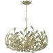 Broche 5 Light 23 inch Champagne Green Tea Chandelier Ceiling Light