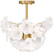 Bloome 3 Light 16.75 inch Legacy Brass Semi-Flush Mount Ceiling Light