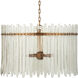 Electra 6 Light 29 inch Clear/Antique Brass Chandelier Ceiling Light