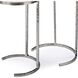 Bone Veneer 24 X 14 inch Polished Nickel Side Table, Nesting Tables