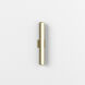 Atticus LED 23.62 inch Matte Brushed Brass Bathroom Wall Light