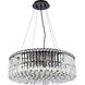 Maxime 12 Light 24 inch Black and Clear Chandelier Ceiling Light