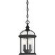 Kensington 3 Light 8.25 inch Black Outdoor Hanging Lantern