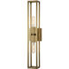 Altero 2 Light 24.92 inch Vintage Brass Vanity Light Wall Light