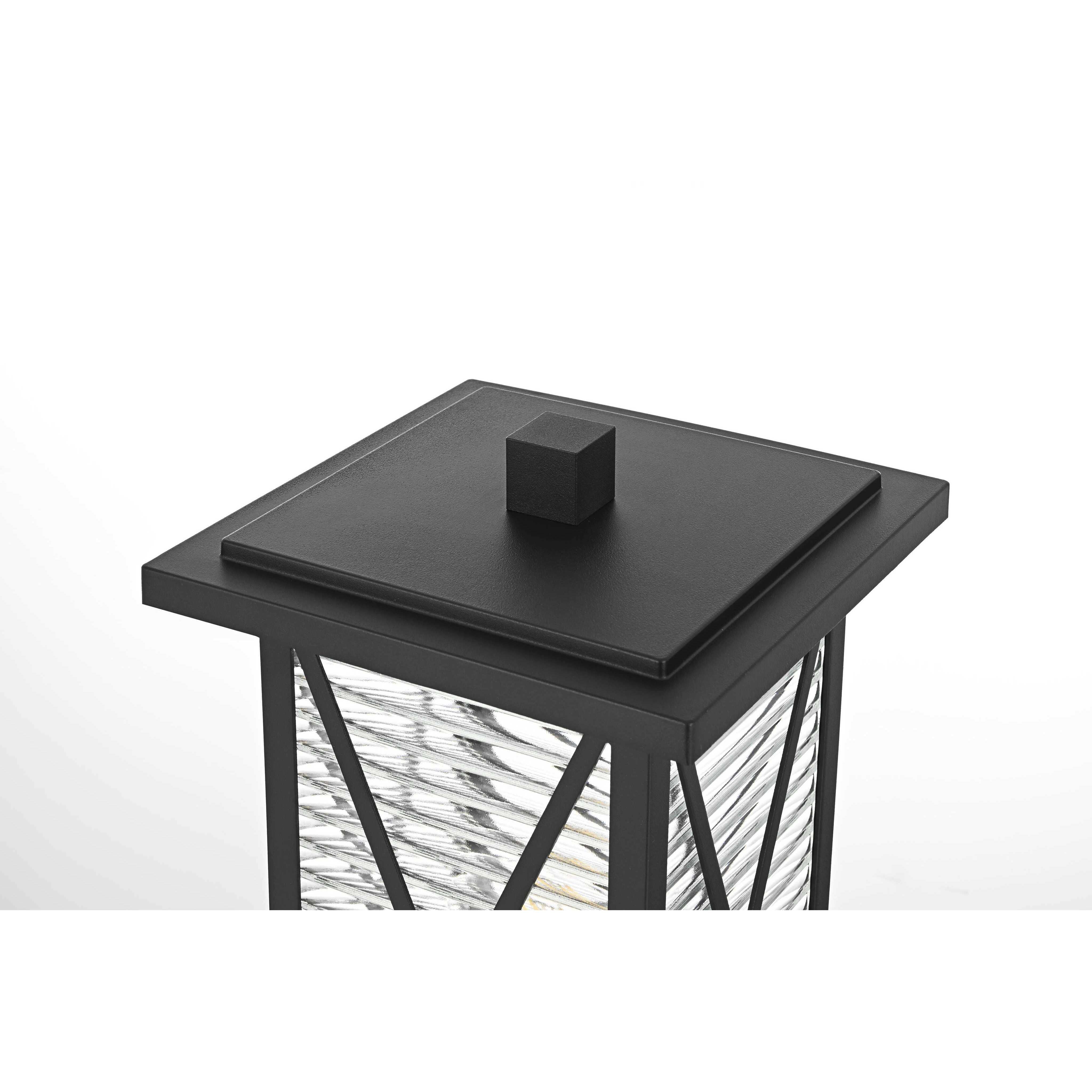 Jada 1 Light 16.5 inch Black Outdoor Post Light