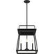 Great Outdoors Isla Vista 4 Light 16 inch Coal Outdoor Hanging