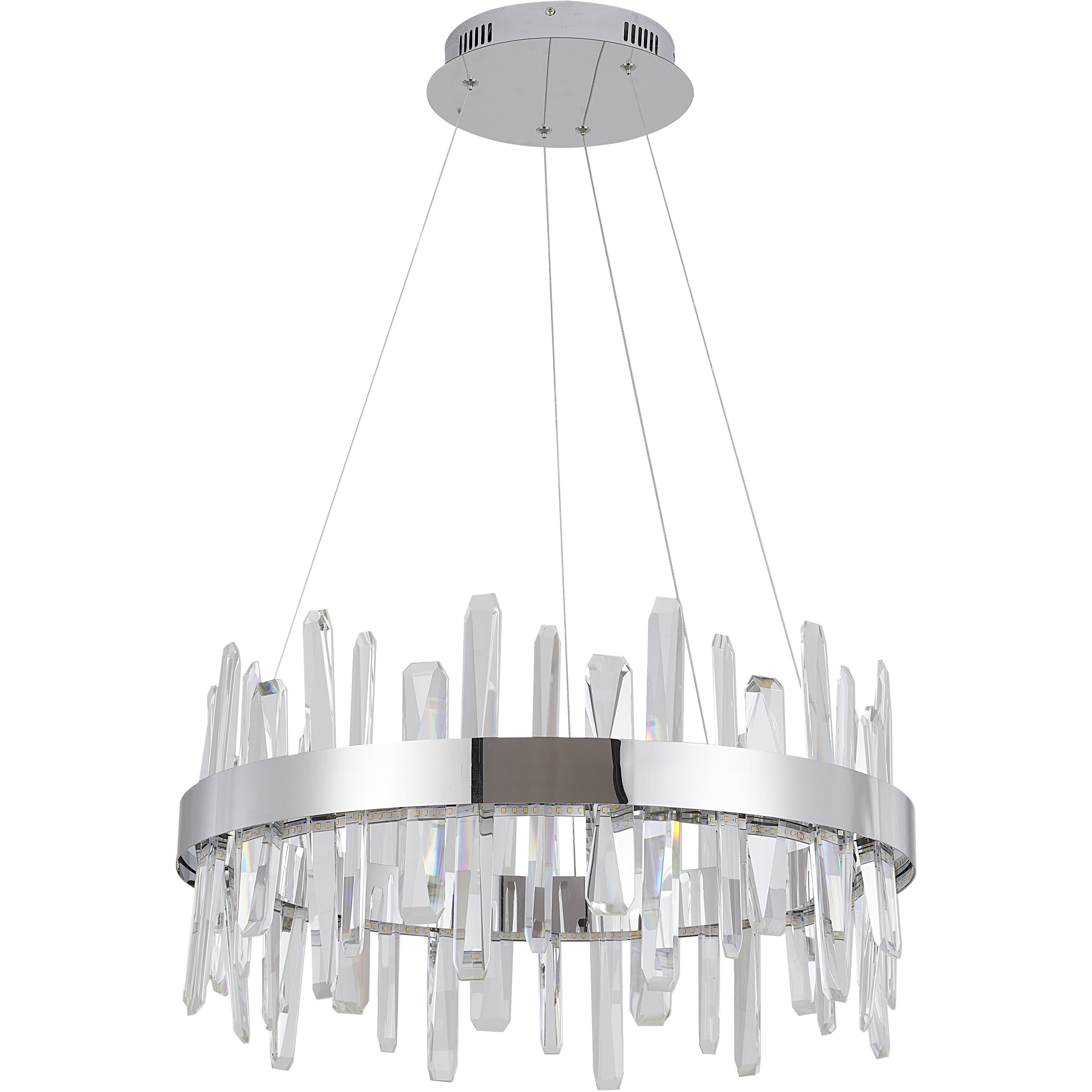 Canada LED 24 inch Chrome Chandelier Ceiling Light