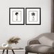 Propac Black and White and Gray Framed Art, Propac