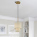 Bellingham 1 Light 7 inch Antique Gold Leaf Mini Pendant Ceiling Light