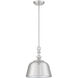 Berg 1 Light 12 inch Satin Nickel Pendant Ceiling Light, Essentials