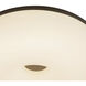 Jada 12 inch Black Flush Mount Ceiling Light