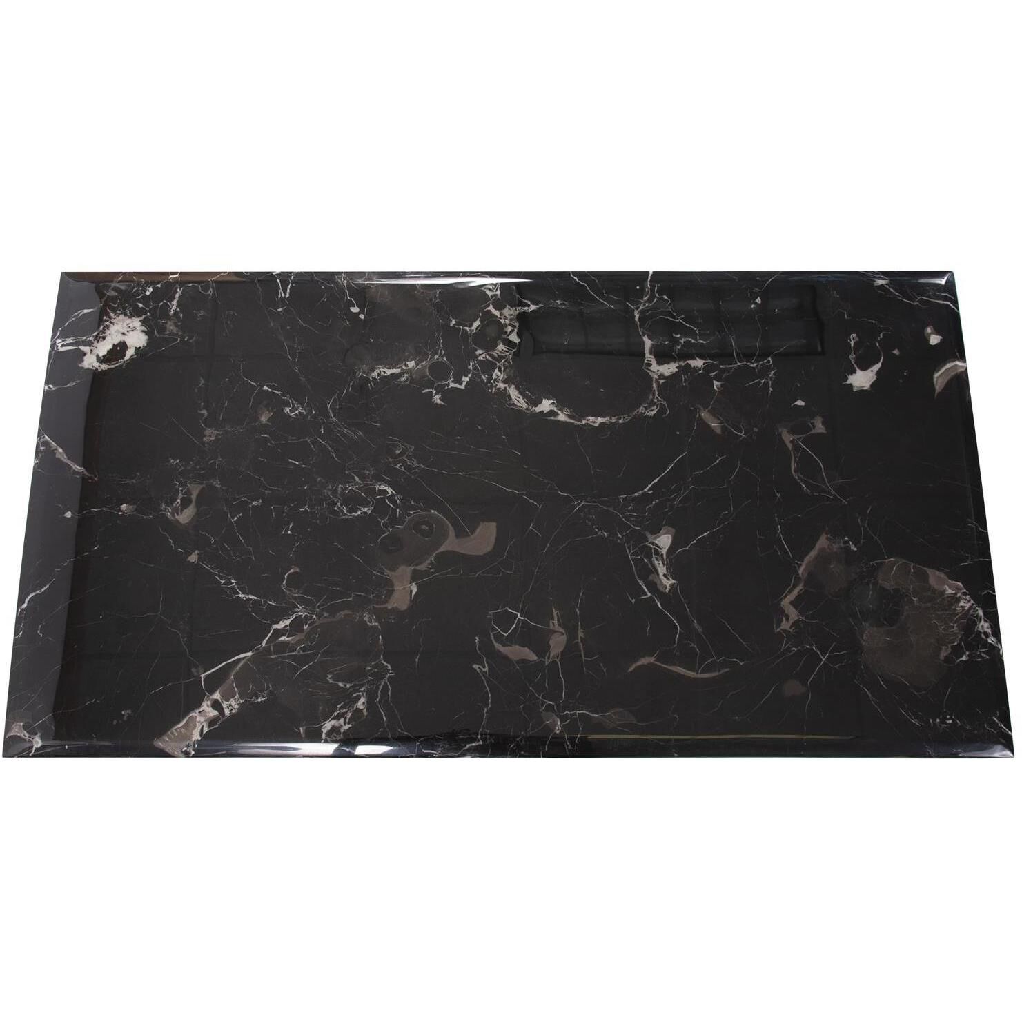 Lexiss 53 X 17 inch Black/Silver Coffee Table