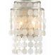 Brielle Bath Wall Light in Antique Silver
