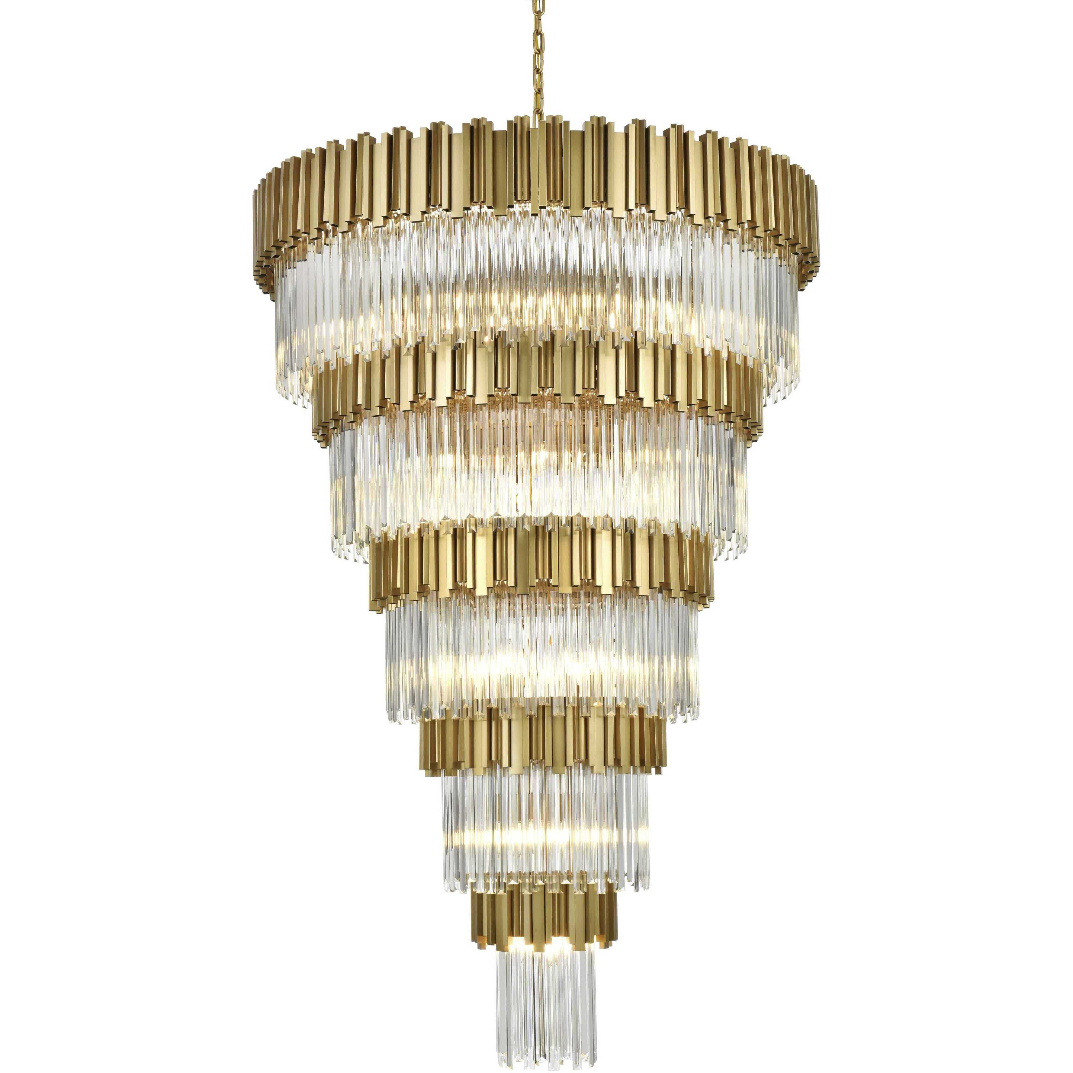 Willow 39 Light 48 inch Satin Gold Chandelier Ceiling Light