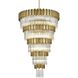 Willow 39 Light 48 inch Satin Gold Chandelier Ceiling Light