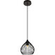 Sayer 1 Light 8 inch Black Pendant Ceiling Light