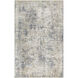 Presidential 38.98 X 24.02 inch Metallic - Silver/Ash/Silver/Sage Machine Woven Rug in 2 x 3.25