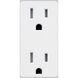 Outlet 125 White Module, Duplex