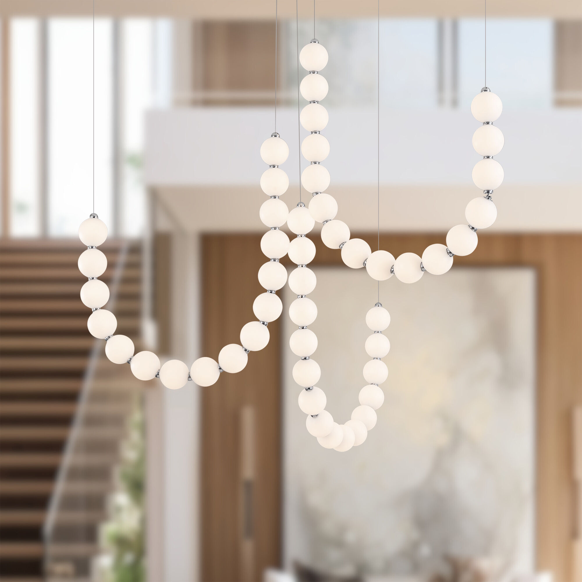 Akoya 11.13 inch Chrome Chandelier Ceiling Light