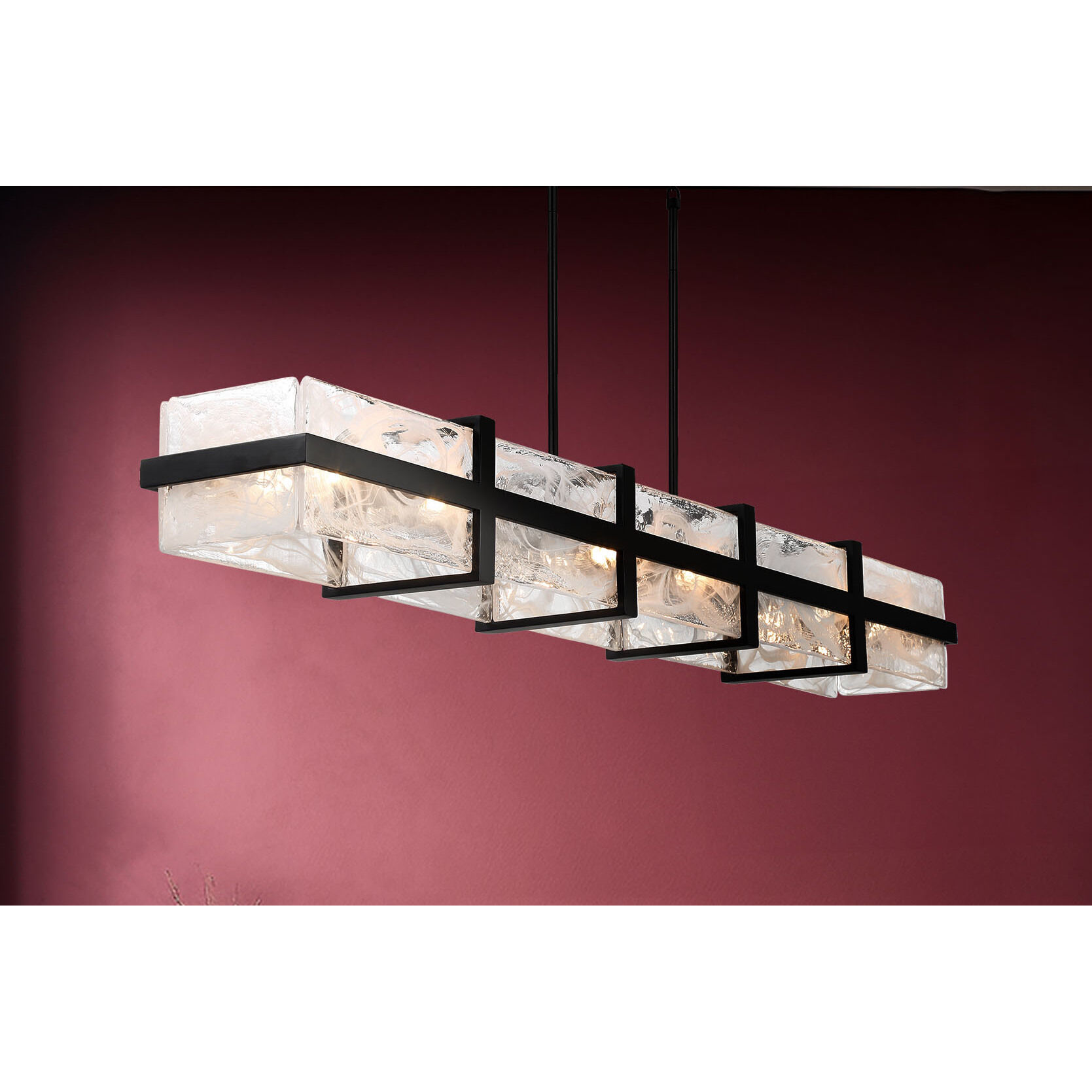 Cloud Break 12 Light 59.75 inch Coal Island Light Ceiling Light
