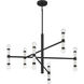 Kingsburg 12 Light 32 inch Matte Black Chandelier Ceiling Light