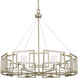 Marco 8 Light 35.38 inch White Gold Chandelier Ceiling Light, Large